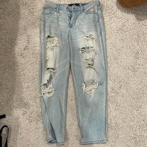 Light washed, boyfriend style jeans